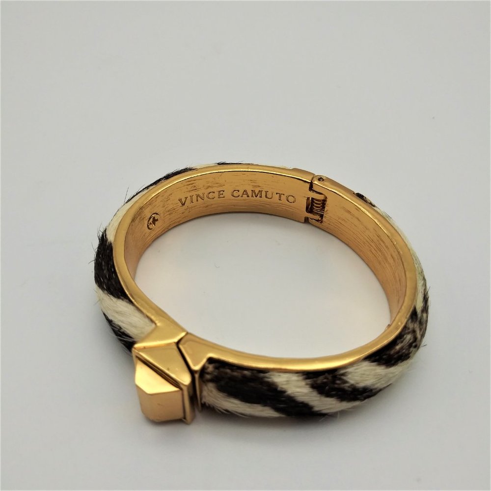 Vince Camuto Zebra Print Call Of The Wild Hinged … - image 2